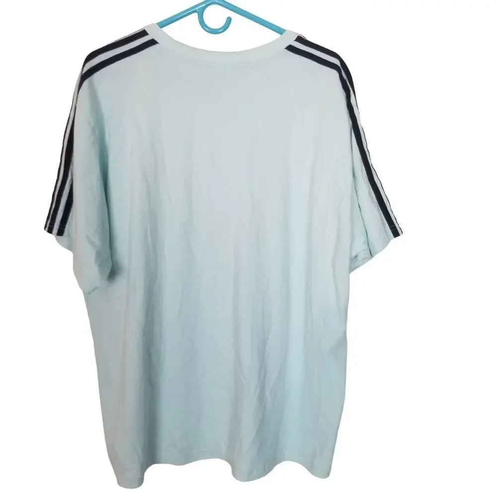Adidas Originals Mens Crew Neck T-Shirt Sz 2XL Sporty Athletic Activewear Cotton